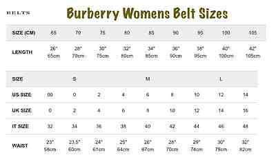 womans burberry belt|burberry belt size chart.